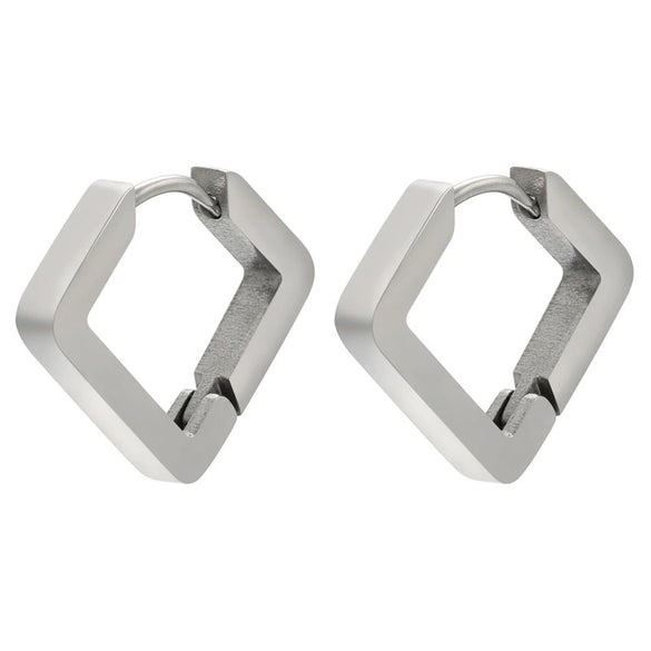 Wholesale Jewelry Copper Stainless Steel Geometric Love Hexagonal Triangle Electroplated Women's Earrings