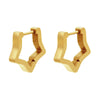 Wholesale Jewelry Copper Stainless Steel Geometric Love Hexagonal Triangle Electroplated Women's Earrings
