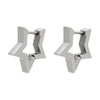 Wholesale Jewelry Copper Stainless Steel Geometric Love Hexagonal Triangle Electroplated Women's Earrings