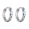Wholesale Jewelry Copper Star Geometric Micro Inlaid Zircon Earrings For Women