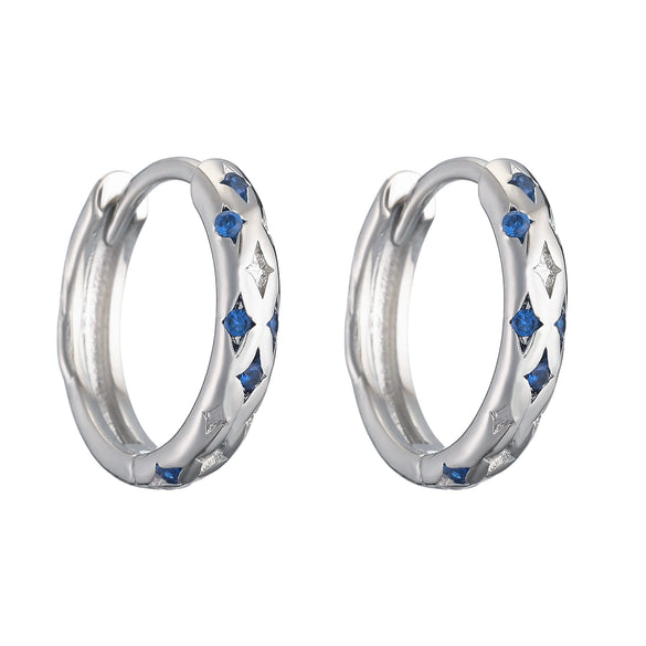 Wholesale Jewelry Copper Star Geometric Micro Inlaid Zircon Earrings For Women