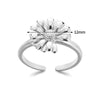 Wholesale Jewelry Copper Sunflower Daisy Flower Ring Electroplated For Women