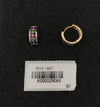 Wholesale Jewelry Copper Zinc Alloy Geometric Double Row Inlaid Zircon Earrings For Women Electroplating Style