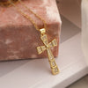 Wholesale Jewelry Copper Zircon Cross Animals Zodiac Microinlay Pendant Necklace