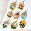 Wholesale Jewelry Copper Zircon Flower Oil Drop Pendant Necklace Light Luxury Style