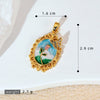 Wholesale Jewelry Copper Zircon Flower Oil Drop Pendant Necklace Light Luxury Style