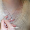 Wholesale Jewelry Copper Zircon Gourd Geometric Style Clavicle Chain Necklace For Women