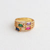 Wholesale Jewelry Copper Zircon Inlaid Flower Ring For Women