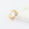 Wholesale Jewelry Copper Zircon Inlaid Flower Ring For Women