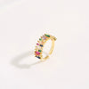 Wholesale Jewelry Copper Zircon Inlaid Flower Ring For Women