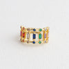 Wholesale Jewelry Copper Zircon Inlaid Flower Ring For Women