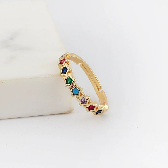 Wholesale Jewelry Copper Zircon Inlaid Flower Ring For Women