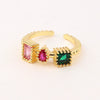 Wholesale Jewelry Copper Zircon Inlaid Flower Ring For Women