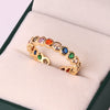 Wholesale Jewelry Copper Zircon Inlaid Flower Ring For Women