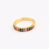 Wholesale Jewelry Copper Zircon Inlaid Flower Ring For Women