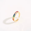 Wholesale Jewelry Copper Zircon Inlaid Flower Ring For Women