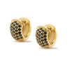 Wholesale Jewelry Copper Zircon Microinlaid Geometric Round Ear Buckle Electroplated Simple Style For Women