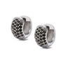 Wholesale Jewelry Copper Zircon Microinlaid Geometric Round Ear Buckle Electroplated Simple Style For Women