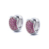 Wholesale Jewelry Copper Zircon Microinlaid Geometric Round Ear Buckle Electroplated Simple Style For Women