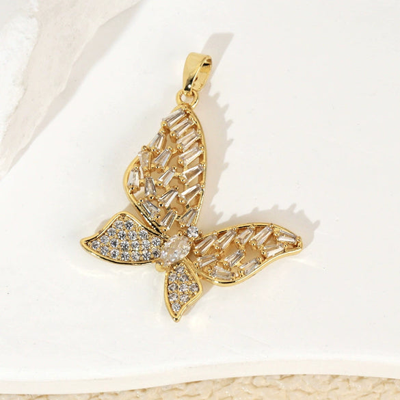 Wholesale Jewelry Copper Zircon Microinlay Animal Zodiac Style Pendant Necklace And Earrings