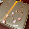 Wholesale Jewelry Copper Zircon Set Plants Flowers Shell Gourd Pendant Set For Women