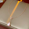 Wholesale Jewelry Copper Zircon Set Plants Flowers Shell Gourd Pendant Set For Women