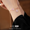 Wholesale Jewelry Copper Zircon Set Plants Flowers Shell Gourd Pendant Set For Women