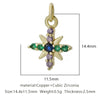 Wholesale Jewelry Copper Zircon Small Pendant With Star Elephant Turtle Shapes Electroplated For Diy Necklace Earrings Accessories