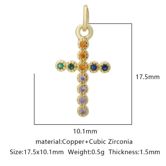 Wholesale Jewelry Copper Zircon Small Pendant With Star Elephant Turtle Shapes Electroplated For Diy Necklace Earrings Accessories