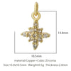 Wholesale Jewelry Copper Zircon Small Pendant With Star Elephant Turtle Shapes Electroplated For Diy Necklace Earrings Accessories