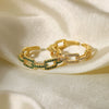 Wholesale Jewelry Copper Zirconium Geometric Style Opening Ring Electroplated Adjustable Women's Jewelry