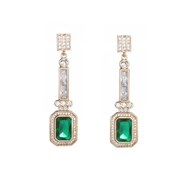 Wholesale Jewelry Copperzinc Alloy Geometric Drop Shape Electroplating Earrings For Women