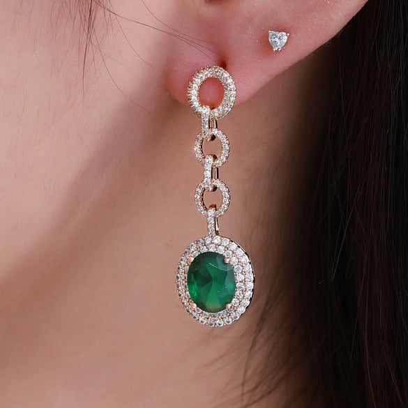 Wholesale Jewelry Copperzinc Alloy Geometric Drop Shape Electroplating Earrings For Women