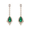 Wholesale Jewelry Copperzinc Alloy Geometric Drop Shape Electroplating Earrings For Women