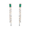 Wholesale Jewelry Copperzinc Alloy Geometric Drop Shape Electroplating Earrings For Women