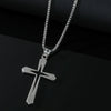 Wholesale Jewelry Cross Alloy Pendant Electroplated Geometric Unisex Clavicle Chain Necklace