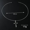 Wholesale Jewelry Cross Alloy Pendant Electroplated Geometric Unisex Clavicle Chain Necklace