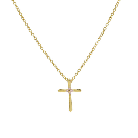 Wholesale Jewelry Cross Brass Copper Electroplated Ochain Pendant Necklace For Women