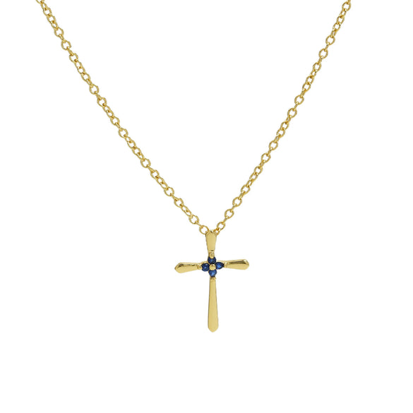 Wholesale Jewelry Cross Brass Copper Electroplated Ochain Pendant Necklace For Women