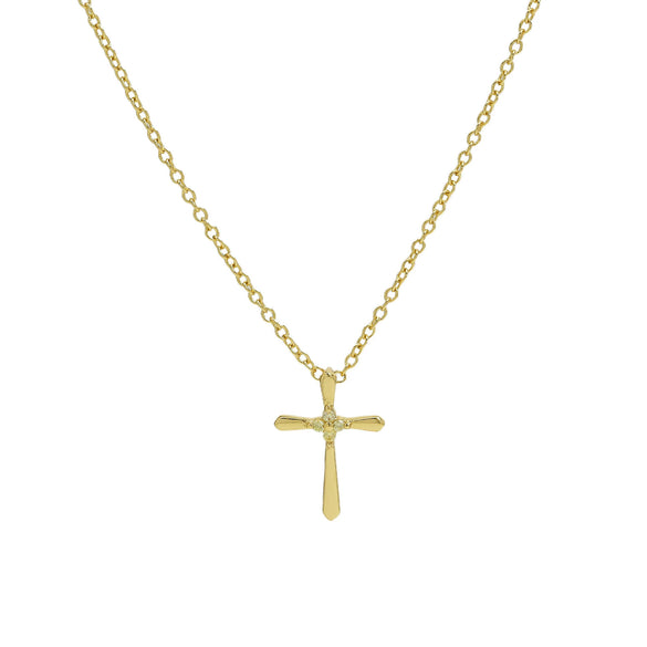 Wholesale Jewelry Cross Brass Copper Electroplated Ochain Pendant Necklace For Women