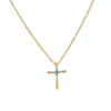 Wholesale Jewelry Cross Brass Copper Electroplated Ochain Pendant Necklace For Women