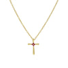 Wholesale Jewelry Cross Brass Copper Electroplated Ochain Pendant Necklace For Women