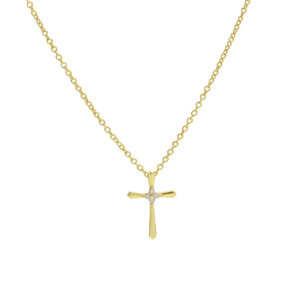 Wholesale Jewelry Cross Brass Copper Electroplated Ochain Pendant Necklace For Women