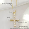 Wholesale Jewelry Cross Copper Electroplated Ochain Pendant Necklace
