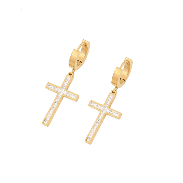 Wholesale Jewelry Cross Necklace Suit Coin Stainless Steel Multi Layer O Chain With Electroplating For Women