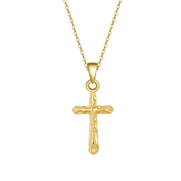 Wholesale Jewelry Cross Pendant Necklace S925 Sterling Silver Electroplated