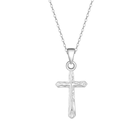 Wholesale Jewelry Cross Pendant Necklace S925 Sterling Silver Electroplated
