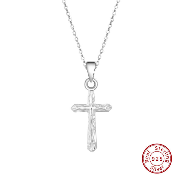 Wholesale Jewelry Cross Pendant Necklace S925 Sterling Silver Electroplated
