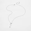 Wholesale Jewelry Cross Tassel Pendant Necklace 925 Sterling Silver Geometric Electroplated For Girls