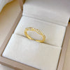 Wholesale Jewelry Cross Twisted Crown Cartoon Style Brass Ring With Electroplating